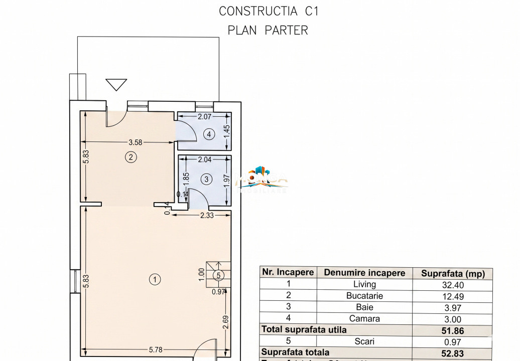 Casa 4 camere 120mp | 0 comision | Tunari DM | 300mp teren