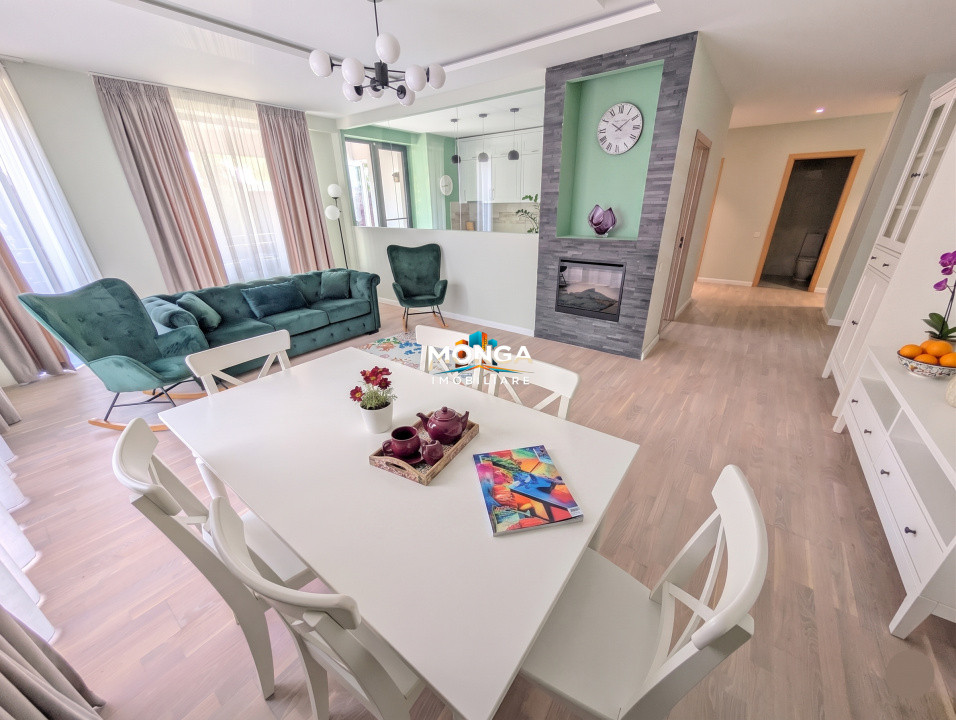 Apartament 4 camere 124mp + curte | 0 comision | Pipera Iancu Nicolae | mobilat