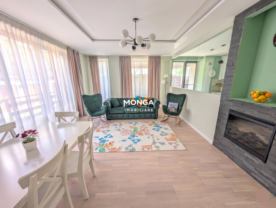 Apartament 4 camere 124mp + curte | 0 comision | Pipera Iancu Nicolae | mobilat