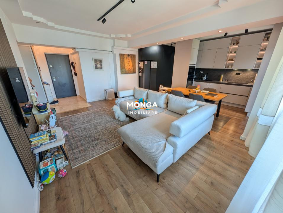Apartament 3 camere 80mp | 0 comision | Pipera - Scoala Americana | mobilat util