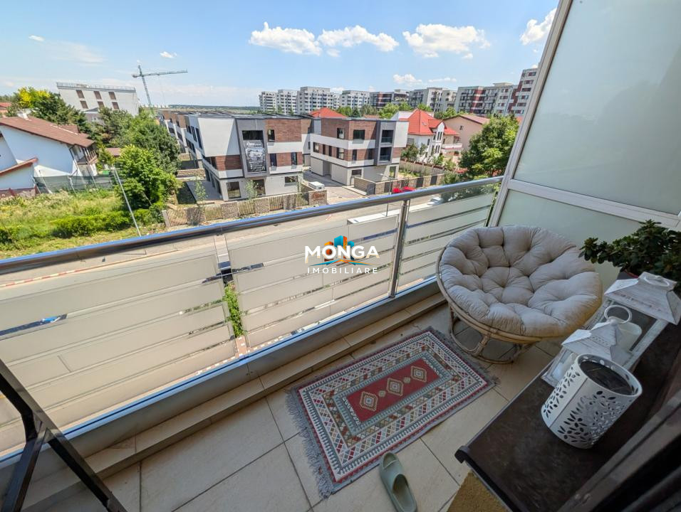 Apartament 3 camere 80mp | 0 comision | Pipera - Scoala Americana | mobilat util