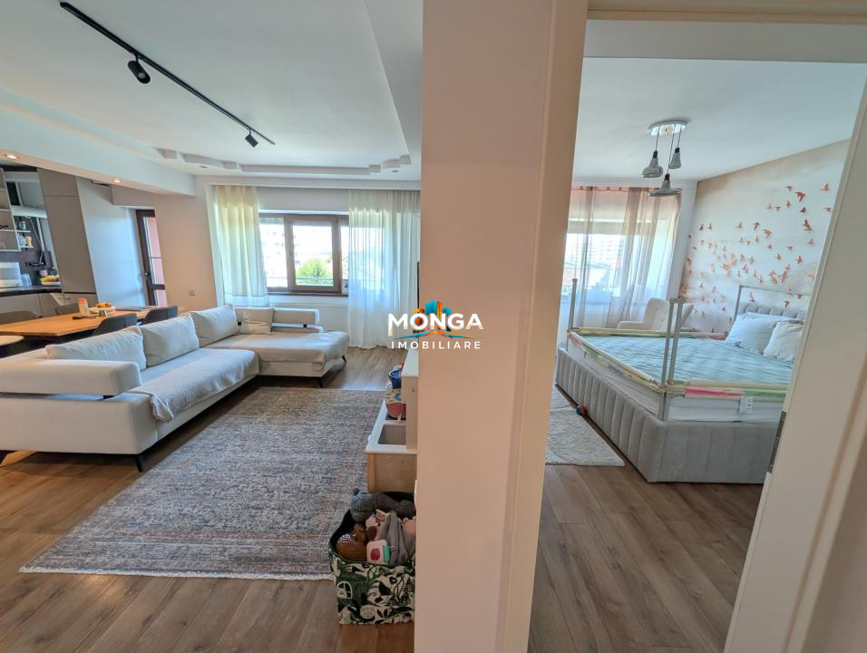 Apartament 3 camere 80mp | 0 comision | Pipera - Scoala Americana | mobilat util