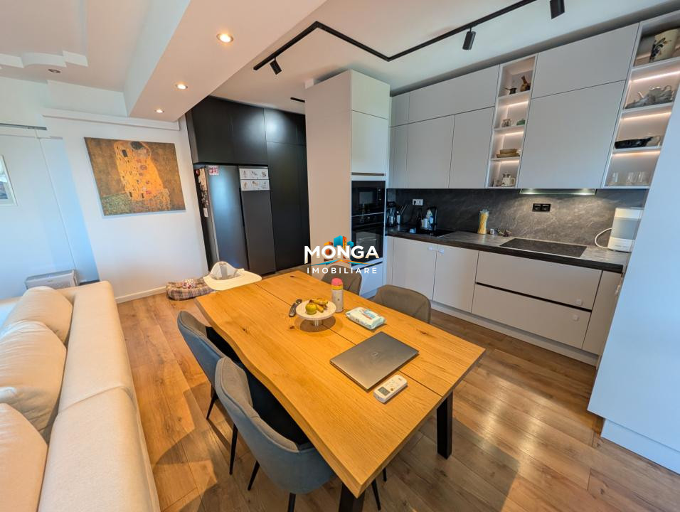 Apartament 3 camere 80mp | 0 comision | Pipera - Scoala Americana | mobilat util