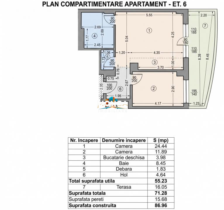 Apartament 2 camere 55mp | 0 comision | Diamond Residence Pipera | Piscina