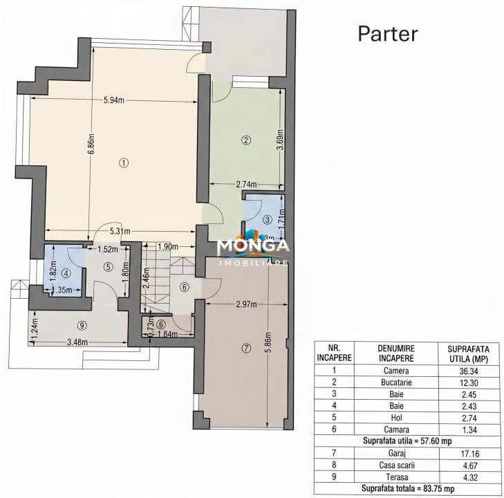 Casa 5 camere 175mp | 0 comision | Otopeni | Prima Inchiriere | Partial Mobilat