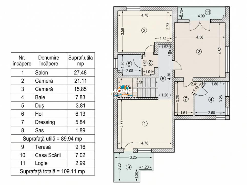 Casa 7 camere 290mp | 0 comision | Pipera | 290mp | 500mp teren