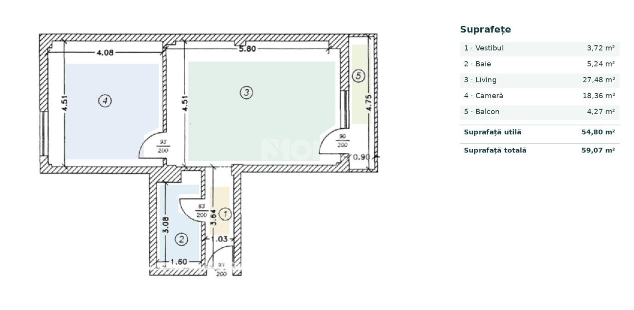 Apartament 2 camere 55mp | 0 Comision | Voluntari Galata | Parcare