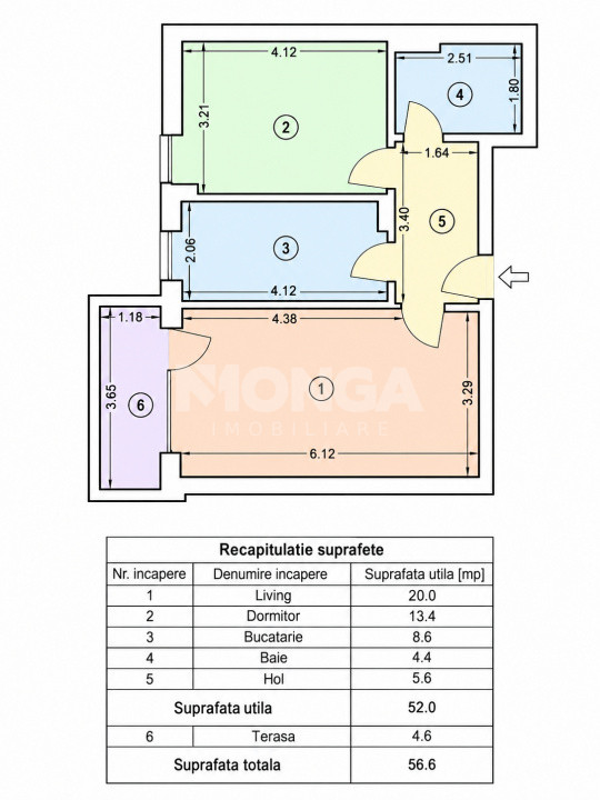 Apartament 2 camere 52mp | 0 Comision | Atria Urban Resort | Mobilat | Inchiriat