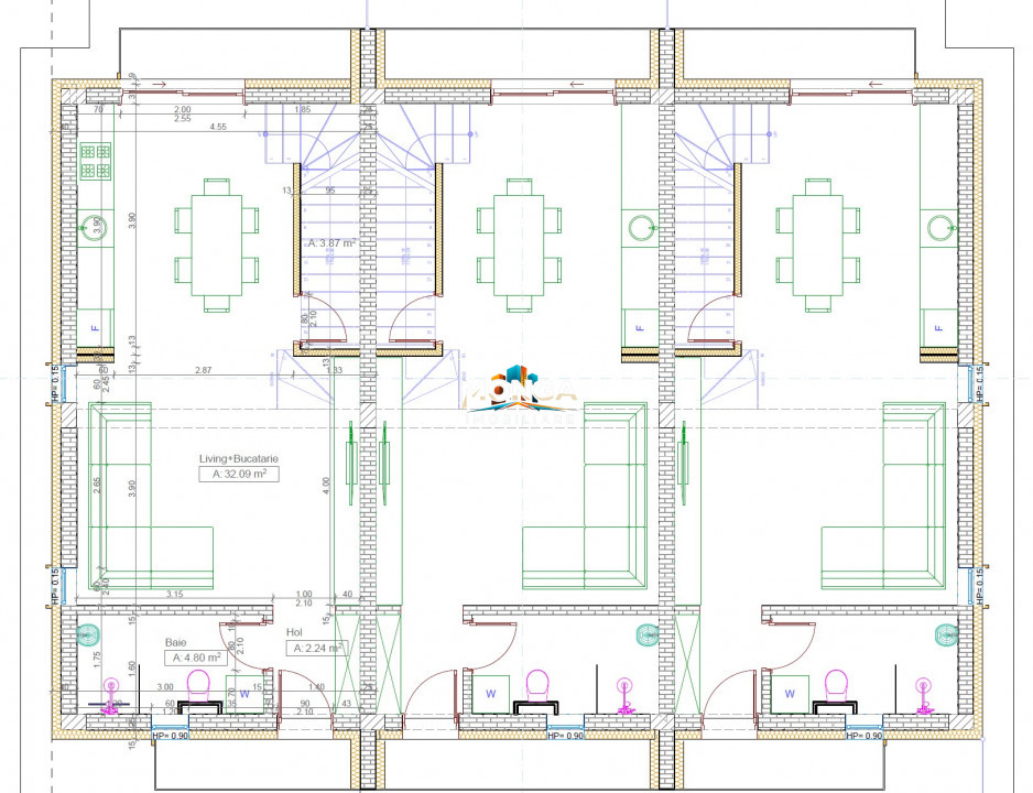 Casa 3 camere Triplex | Otopeni Odai | 90mp |Acces metrou