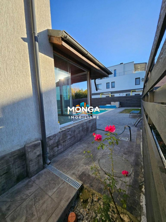 Casa P+1 cu 4 camere, terasa, piscina incalzita, 200 mp, Otopeni, Ferme