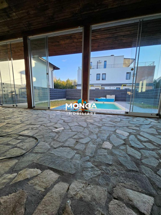 Casa P+1 cu 4 camere, terasa, piscina incalzita, 200 mp, Otopeni, Ferme